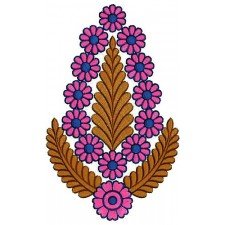 Folk Art Flower Applique Embroidery Design 17019 Folk Art Flower Applique Embroidery Design 17019