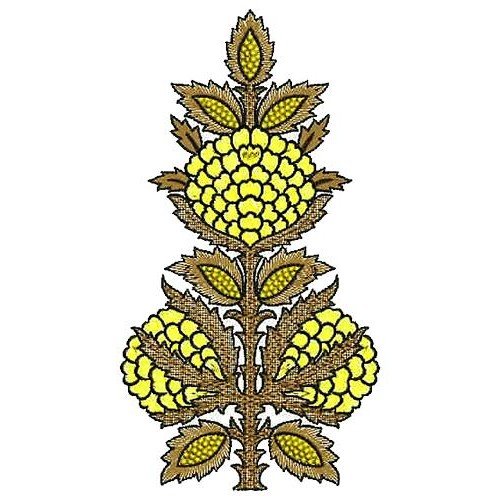 Flowers Iron Patch Embroidery Design 17021