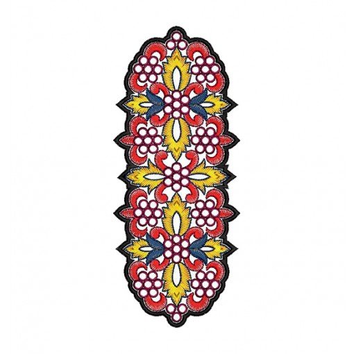 Gorgeous Wool Applique Embroidery Design 17022