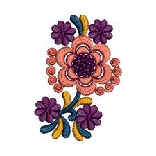 Bunnies Flower Saree Embroidery Design 17028 Bunnies Flower Saree Embroidery Design 17028