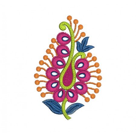 Crochet Bouquet Patch Embroidery Design 17032