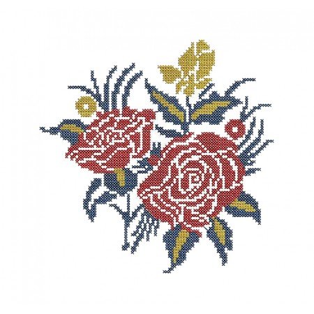 Fabulous Flower Patch Embroidery Design 17035