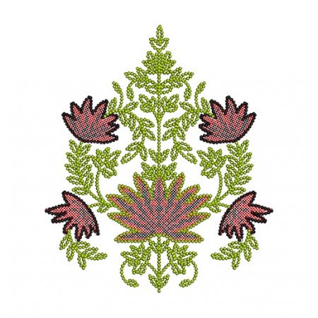 Decorative Patch Embroidery Design 17036