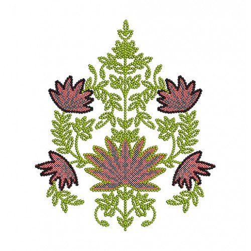 Decorative Patch Embroidery Design 17036