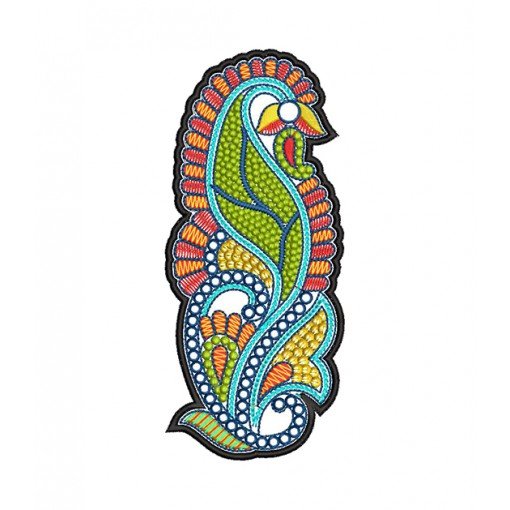 Arabic Lawn Embroidery Design 17112