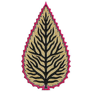 Twirling Autumn Leaves Embroidery Design 17136