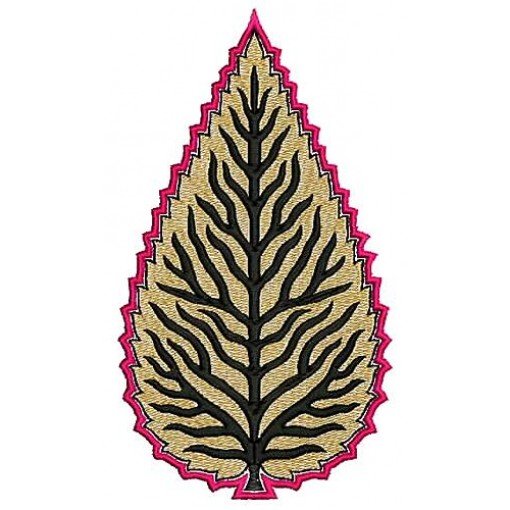 Twirling Autumn Leaves Embroidery Design 17136
