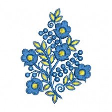 Mirror Outlined Patch Embroidery Design 17153