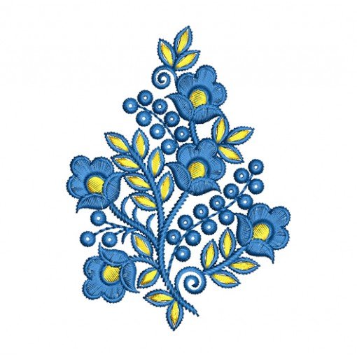 Mirror Outlined Patch Embroidery Design 17153