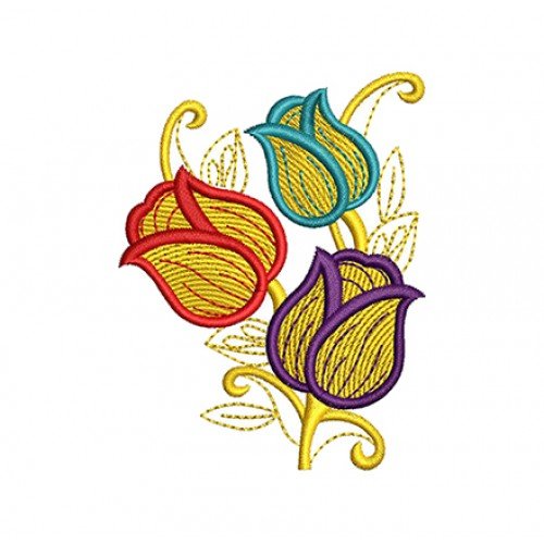 Lovely Flower Bouquet Embroidery Design