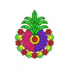 Bed Cover Applique Embroidery Design