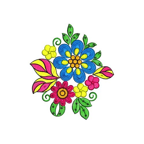Women Wool Coat Patch Embroidery Design