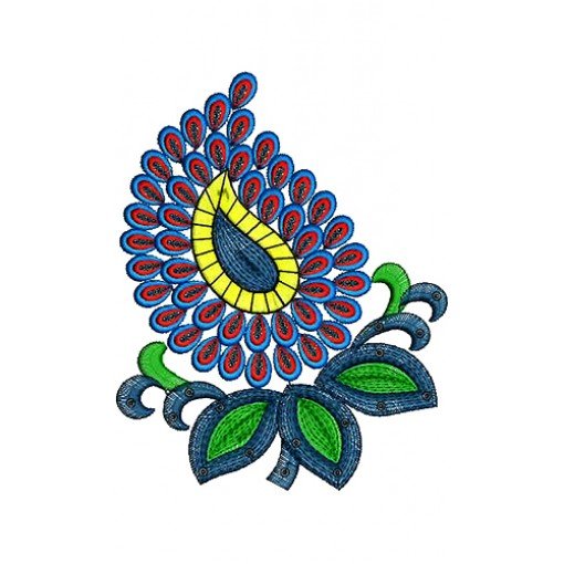 Swiss Lawn Suit Patch Embroidery Design