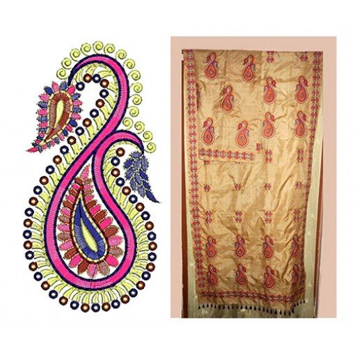 Abstract Retro Paisley Embroidery Design Abstract Retro Paisley Embroidery Design