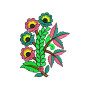 Maxi Long Skirt Applique Embroidery Design