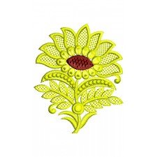 Lotus Flower Applique Embroidery Design