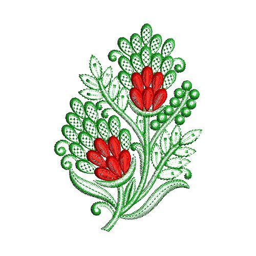 Royal Spring Applique Embroidery Design