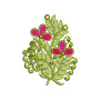 Australian Flowers Patch Embroidery Design