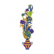 Living Room Decor Floral Wallart Embroidery Design