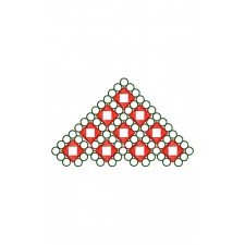 Tulip Triangle Applique Embroidery Design