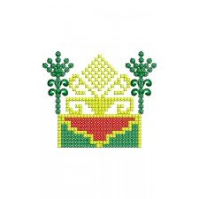 Kalocsai Floral Embroidery Applique Design