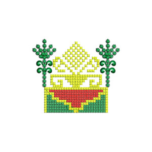 Kalocsai Floral Embroidery Applique Design