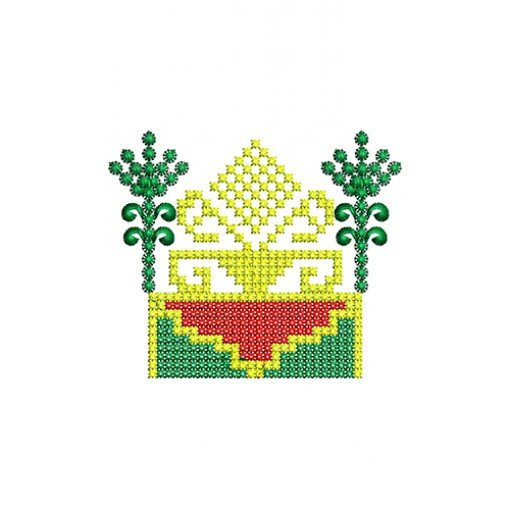 Kalocsai Floral Embroidery Applique Design