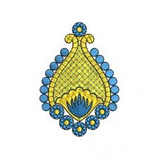 Acrylic Kalash Embroidery Patch Design