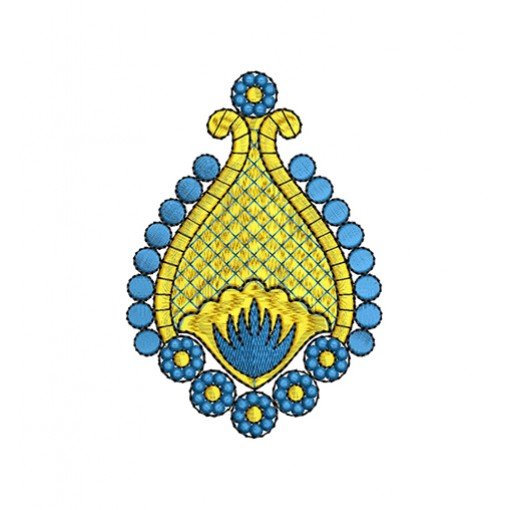 Acrylic Kalash Embroidery Patch Design