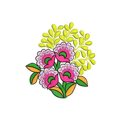 Baho Flower Applique Embroidery Design