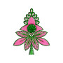 Palm Tree Type Embroidery Patch Design