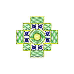 Victorian Crewel Work Embroidery Design