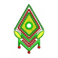Caucasian Embroidery Applique Design