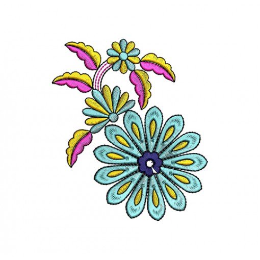 Cabbage Rose Fancy Hungarian Embroidery Design