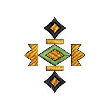 Asian Culture Embroidery Applique Design