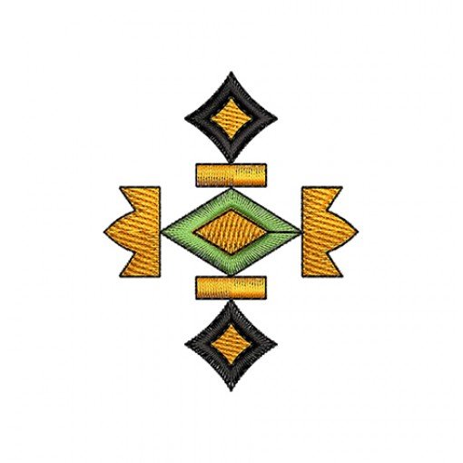 Asian Culture Embroidery Applique Design