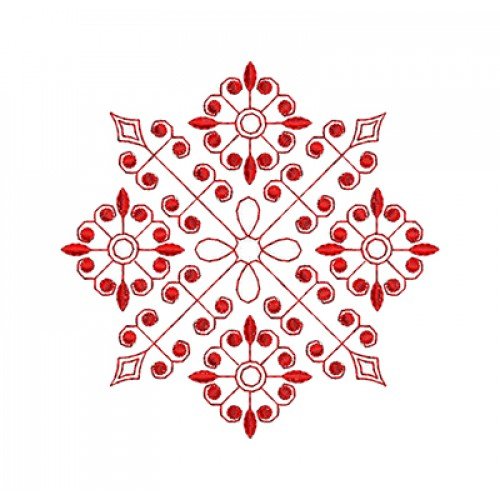 Kazakh National Cap Embroidery Patch Design