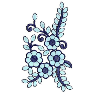 Skinny Jeans Embroidery Patch Design