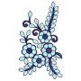 Skinny Jeans Embroidery Patch Design