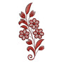 Cosmetic Pouch Embroidery Applique Design