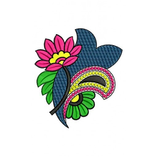 Liberian Fashion Embroidery Applique Design