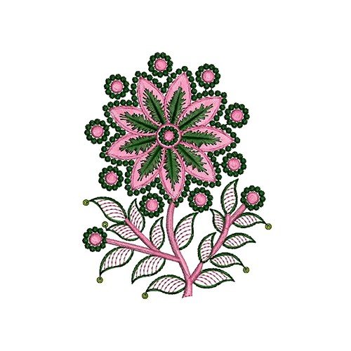 Sun Flower Embroidery Girls Cap Design