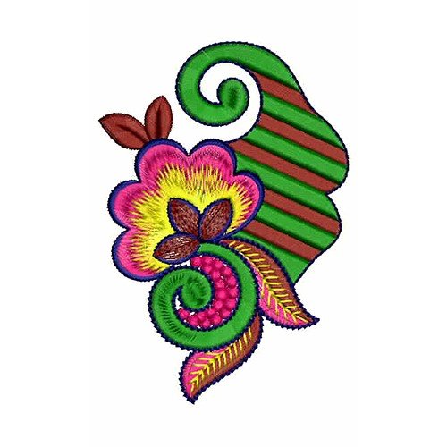 Rajput Bride Choli Embroidery Patch Design