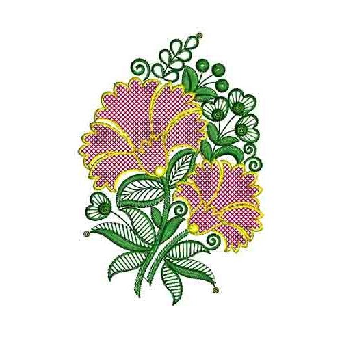 Traditional Bedsheets Embroidery Applique Design