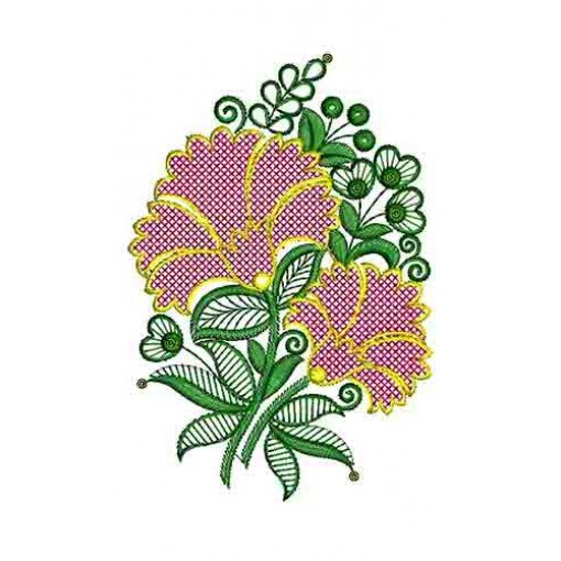 Traditional Bedsheets Embroidery Applique Design