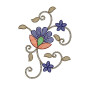 Latest Floral Applique Embroidery Design