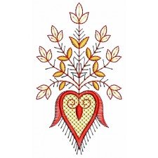 New Applique Embroidery colorful floral line pattern