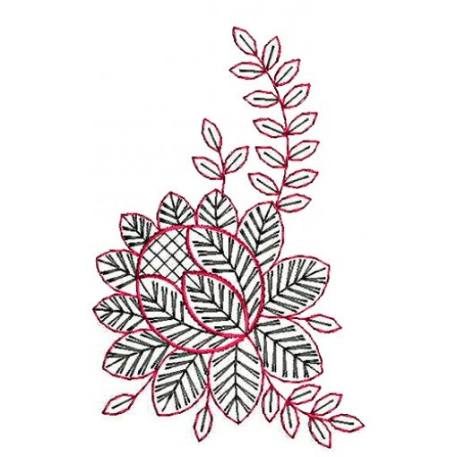 Large Floral Spray Embroidery Designs