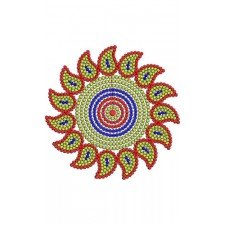 Zippered Applique Flower Bag Embroidery Design