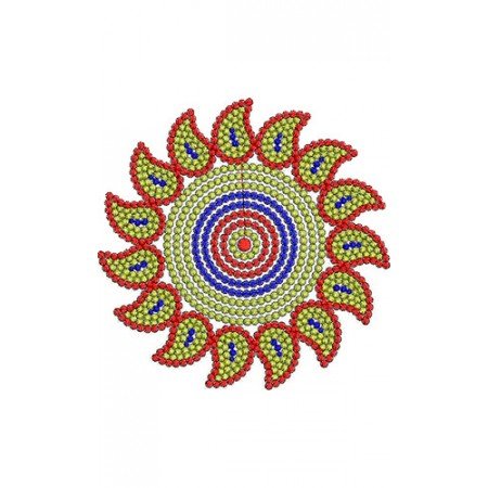 Zippered Applique Flower Bag Embroidery Design